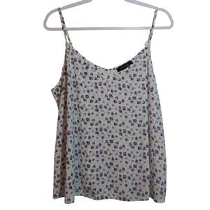 Atmosphere Ditsy Floral Print Spaghetti Strap Tank Top Casual Size 14
